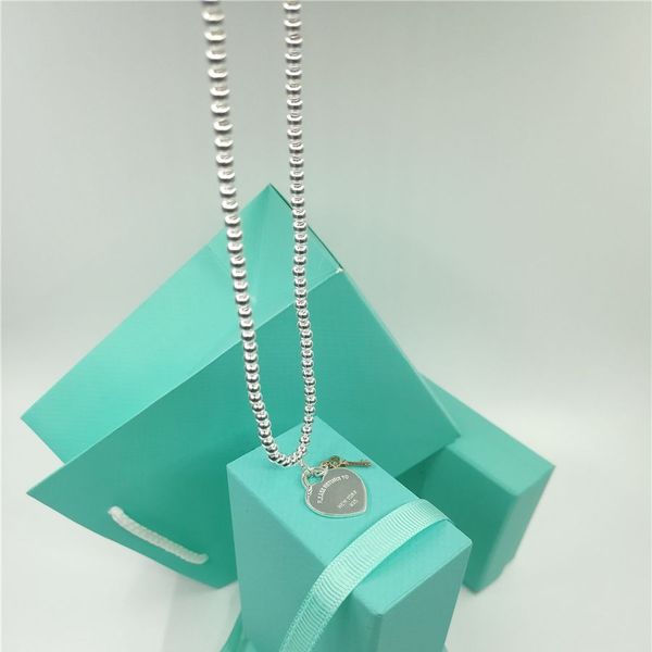 2021 trendy luxury brand original round beads heartkey necklace and pendants for women sets wedding couple, Silver
2021 trendy luxury brand original round beads heartkey necklace and pendants for women sets wedding couple, Silver