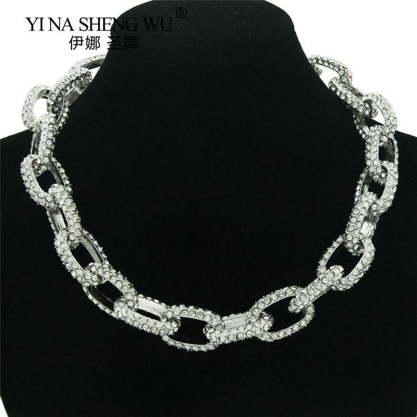 chokers out women men statement necklace cool punk goth silver color cuban thick chain collar choker jewelry accessories, Golden;silver
chokers out women men statement necklace cool punk goth silver color cuban thick chain collar choker jewelry accessories, Golden;silver