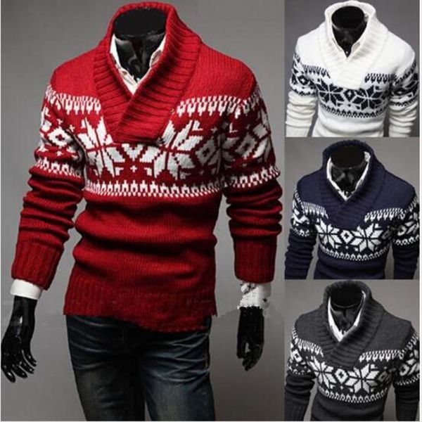 british men's round neck tight pullover, christmas popular sweater, 2022, White;black
british men's round neck tight pullover, christmas popular sweater, 2022, White;black