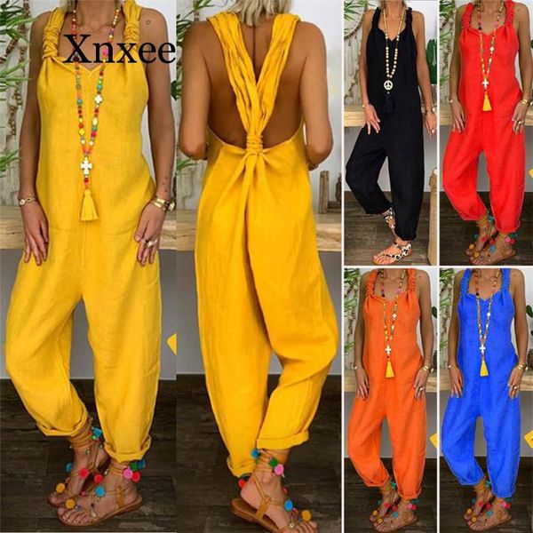 women's jumpsuits & rompers women summer casual sleeveless backless jumpsuit loose wide leg long pants suit playsuit plus size 3xl, Black;white
women's jumpsuits & rompers women summer casual sleeveless backless jumpsuit loose wide leg long pants suit playsuit plus size 3xl, Black;white