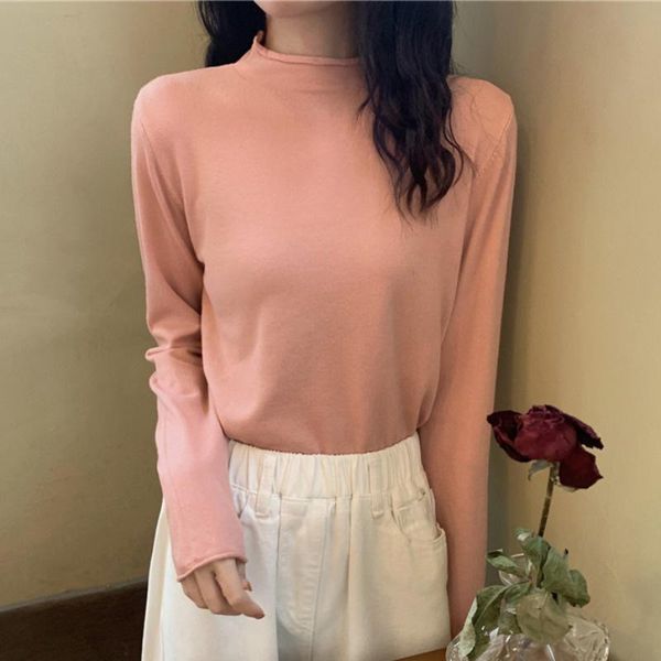 women's sweaters fall thin long sleeve knitted bottoming shirt inner wear outer gentle small turtleneck autumn clothes 2021, White;black
women's sweaters fall thin long sleeve knitted bottoming shirt inner wear outer gentle small turtleneck autumn clothes 2021, White;black