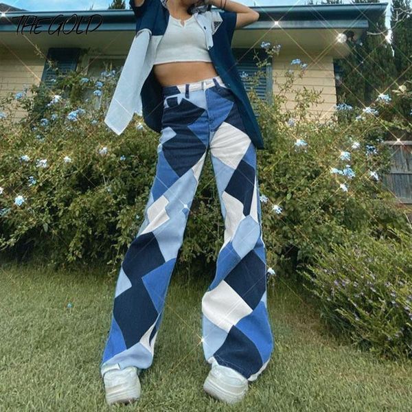 women's jeans argyle print y2k wide leg mom women vintage high waist straight denim pants streetwear 2021 loose casual harajuku trouser, Blue
women's jeans argyle print y2k wide leg mom women vintage high waist straight denim pants streetwear 2021 loose casual harajuku trouser, Blue