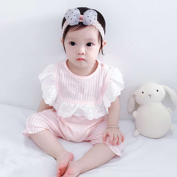 baby short sleeve creeping suit full moon lace one piece sweet home clothes going out, White
baby short sleeve creeping suit full moon lace one piece sweet home clothes going out, White