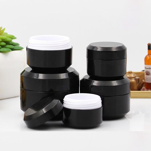 storage bottles & jars 10pcs black plastic jar empty cosmetic container cream sample packaging pots inner white tin containers 5ml 10ml 15ml
storage bottles & jars 10pcs black plastic jar empty cosmetic container cream sample packaging pots inner white tin containers 5ml 10ml 15ml