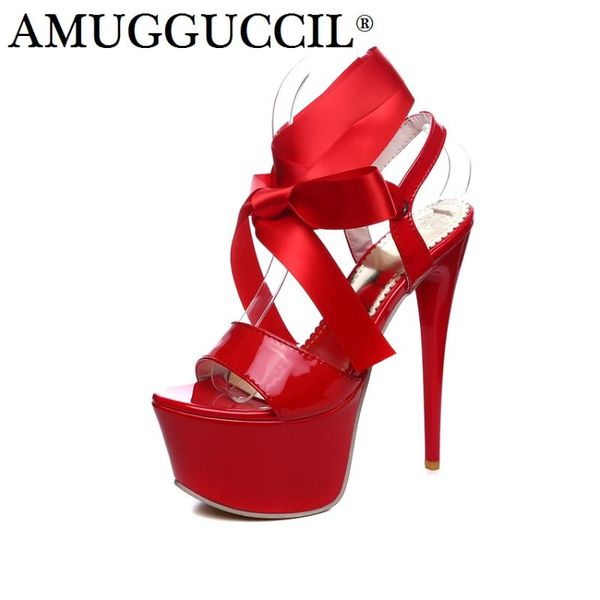 plus big size 31-48 black white red lace up party wedding 16cm high heel platform summer ladies women sandals l972
plus big size 31-48 black white red lace up party wedding 16cm high heel platform summer ladies women sandals l972