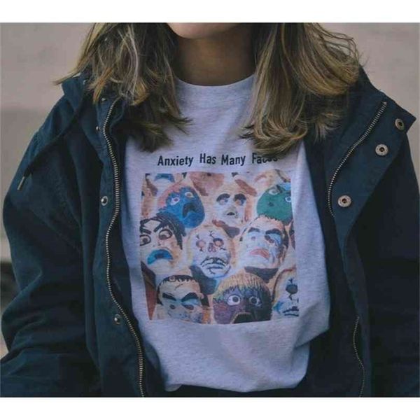 anxiety has many faces vintage t-shirt hipsters grunge art drawing tee 90s fashion aesthetic tumblr shirt 210512, White
anxiety has many faces vintage t-shirt hipsters grunge art drawing tee 90s fashion aesthetic tumblr shirt 210512, White