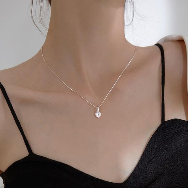 pendant necklaces dazzling 6 prong shiny crystal zircon women pendent necklace wedding accessories fancy gift female classic je, Silver
pendant necklaces dazzling 6 prong shiny crystal zircon women pendent necklace wedding accessories fancy gift female classic je, Silver