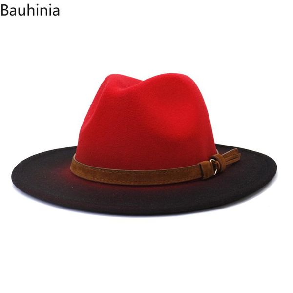 wide brim hats bauhinia wool fedora hat vintage gradient color trilby felt women's men's jazz, Blue;gray
wide brim hats bauhinia wool fedora hat vintage gradient color trilby felt women's men's jazz, Blue;gray