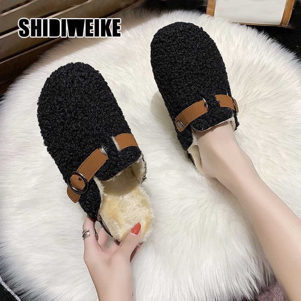 fashion lamb wool round head slippers buckle drag men and women same style autumn and winter wool shoes va161 210611, Black
fashion lamb wool round head slippers buckle drag men and women same style autumn and winter wool shoes va161 210611, Black