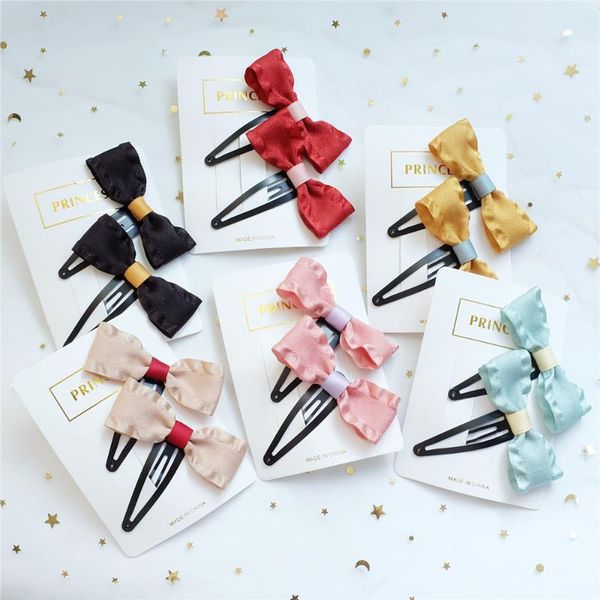 2sets color ribbon bowknot hair bb clips for girls women barrettes princess accessories fashion hairpins cute headdress, Slivery;white
2sets color ribbon bowknot hair bb clips for girls women barrettes princess accessories fashion hairpins cute headdress, Slivery;white