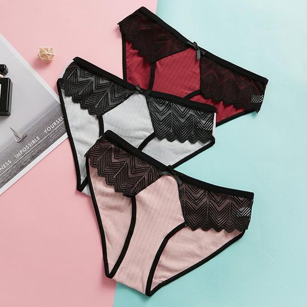 women's panties low-rise lace cotton breathable comfortable fashion underwear women pink red cute briefs five color 2021, Black;pink
women's panties low-rise lace cotton breathable comfortable fashion underwear women pink red cute briefs five color 2021, Black;pink