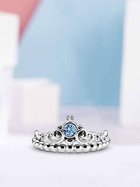 cluster rings 925 sterling silver blue tiara ring crown carriage pumpkin coach finger for women bague female wedding jewelry, Golden;silver
cluster rings 925 sterling silver blue tiara ring crown carriage pumpkin coach finger for women bague female wedding jewelry, Golden;silver