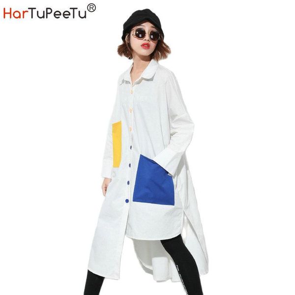 prime women's irregularity hem long sleeve shirts with color blocking big pockets stand collar plus size blouse large blouses &, White
prime women's irregularity hem long sleeve shirts with color blocking big pockets stand collar plus size blouse large blouses &, White