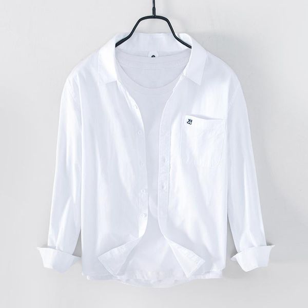 men's casual shirts autumn me long sleeve for men regular button down shirt male turn-down collar pure cotton white, White;black
men's casual shirts autumn me long sleeve for men regular button down shirt male turn-down collar pure cotton white, White;black