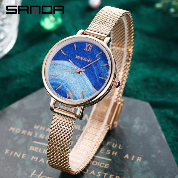 wristwatches sanda women quartz watch brand ladies starry sky belt watches fashion waterproof clocks relogios feminino wrist, Slivery;brown
wristwatches sanda women quartz watch brand ladies starry sky belt watches fashion waterproof clocks relogios feminino wrist, Slivery;brown