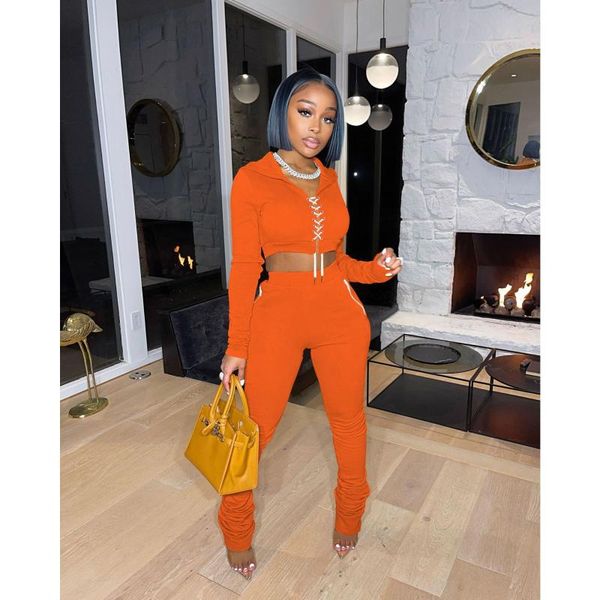 women's two piece pants fa8110 winter fashion solid color exposed navel tie rope pile sweater suit, White
women's two piece pants fa8110 winter fashion solid color exposed navel tie rope pile sweater suit, White