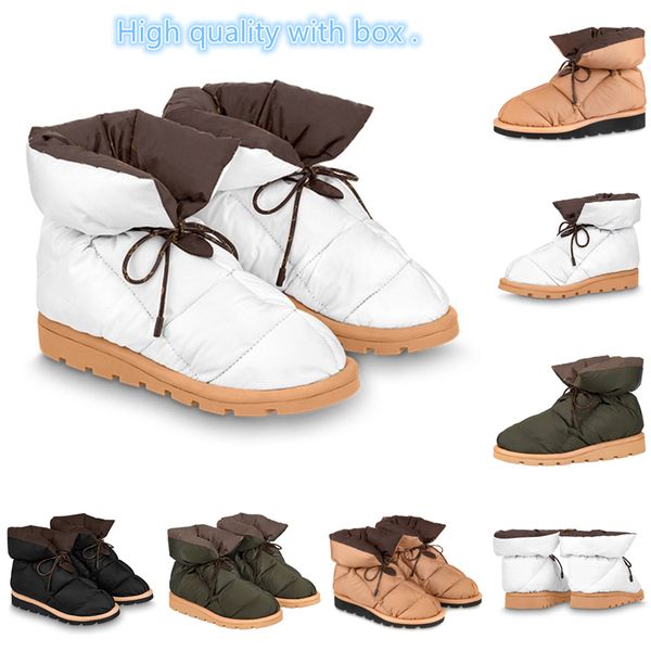 designer womens snow shoe boots women winter pillow down shoes size:35-41with original box waterproof nylon satin boot ankle booties outdoor, Black
designer womens snow shoe boots women winter pillow down shoes size:35-41with original box waterproof nylon satin boot ankle booties outdoor, Black