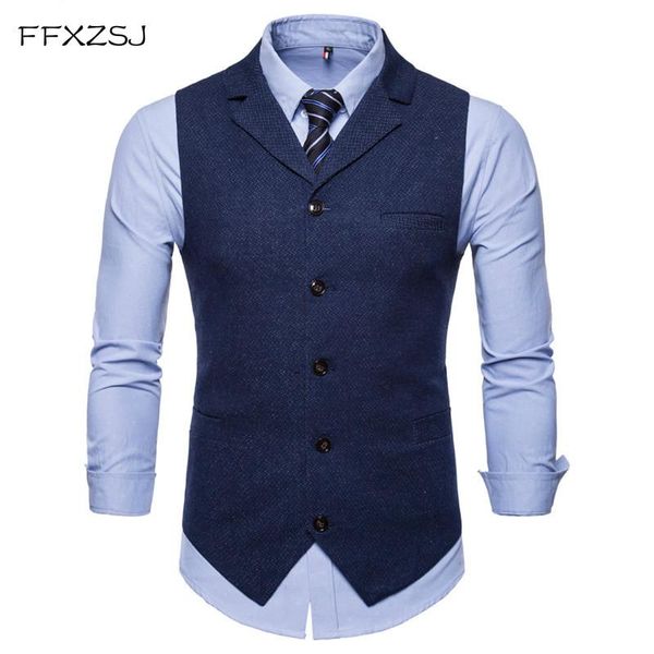 men's vests ffxzsjwedding dress high-quality goods cotton fashion design suit vest grey black high-end business casual, Black;white
men's vests ffxzsjwedding dress high-quality goods cotton fashion design suit vest grey black high-end business casual, Black;white