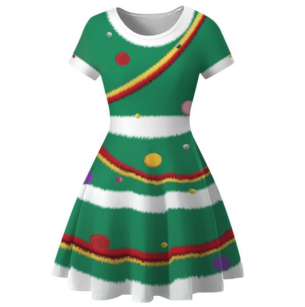 christmas digital print dress short sleeve round neck temperament waist big swing skirt women, Black;gray
christmas digital print dress short sleeve round neck temperament waist big swing skirt women, Black;gray