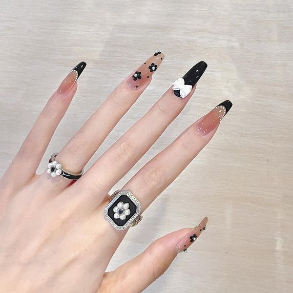 nail art kits fake nails long black small flower wave dot butterfly stickers complete 24 with glue
nail art kits fake nails long black small flower wave dot butterfly stickers complete 24 with glue