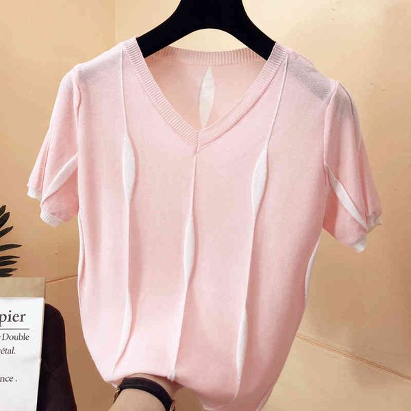 women's t-shirt shintimes v-neck t-shirt women short sleeve t female thin knitted woman clothes summer casual tee femme 9fw6, White
women's t-shirt shintimes v-neck t-shirt women short sleeve t female thin knitted woman clothes summer casual tee femme 9fw6, White
