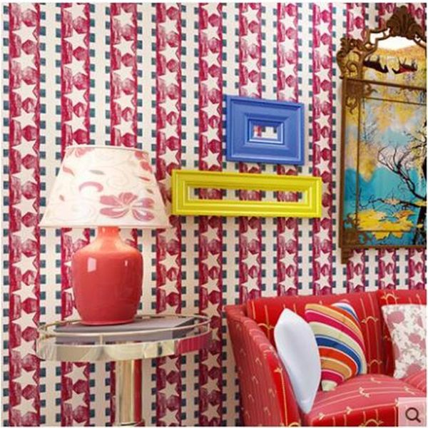 wallpapers wellyu american english star striped wallpaper cartoon kids room high - grade tv background wall papel de parede
wallpapers wellyu american english star striped wallpaper cartoon kids room high - grade tv background wall papel de parede