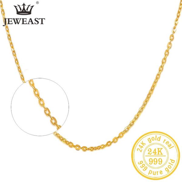 chains jlzb 24k pure gold necklace real au 999 solid chain simple fashion upscale trendy classic fine jewelry sell 2021, Silver
chains jlzb 24k pure gold necklace real au 999 solid chain simple fashion upscale trendy classic fine jewelry sell 2021, Silver