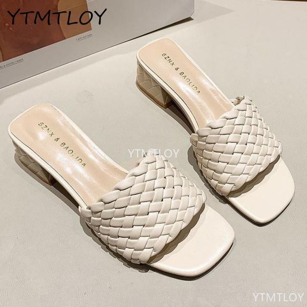 luxury slides women mules pumps weave leisure thick heel office ladies slippers zapatillas casa mujer sandals, Black
luxury slides women mules pumps weave leisure thick heel office ladies slippers zapatillas casa mujer sandals, Black