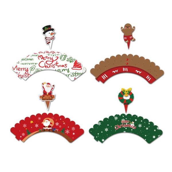 other festive & party supplies 24/48pcs merry christmas cupcake ers wrappers santa claus xmas cake baking decoration
other festive & party supplies 24/48pcs merry christmas cupcake ers wrappers santa claus xmas cake baking decoration