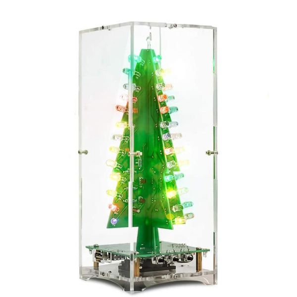 christmas decorations 3d tree music box soldering practice project diy electronic science assemble kit with 7 colors flash light
christmas decorations 3d tree music box soldering practice project diy electronic science assemble kit with 7 colors flash light