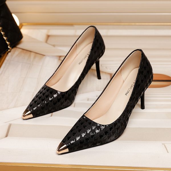 luxury dress shoes high heels spring and autumn 2021 shallow mouth pointed work women's korean version versatile fashion thin heel sho, Black
luxury dress shoes high heels spring and autumn 2021 shallow mouth pointed work women's korean version versatile fashion thin heel sho, Black