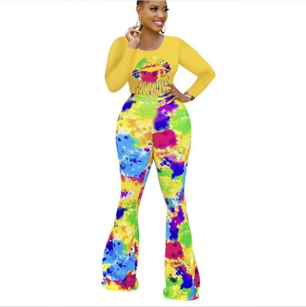 women's two piece pants 2021 autumn style european american contrast color long wide-leg printed t-shirt suit female clothing woman coa, White
women's two piece pants 2021 autumn style european american contrast color long wide-leg printed t-shirt suit female clothing woman coa, White