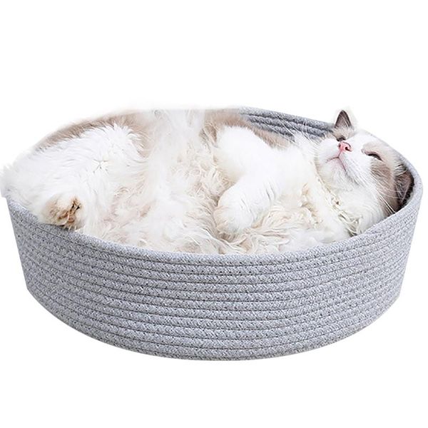 cat beds & furniture pet cushion bed handmade round cotton kitten sleeping woven for indoor cats
cat beds & furniture pet cushion bed handmade round cotton kitten sleeping woven for indoor cats