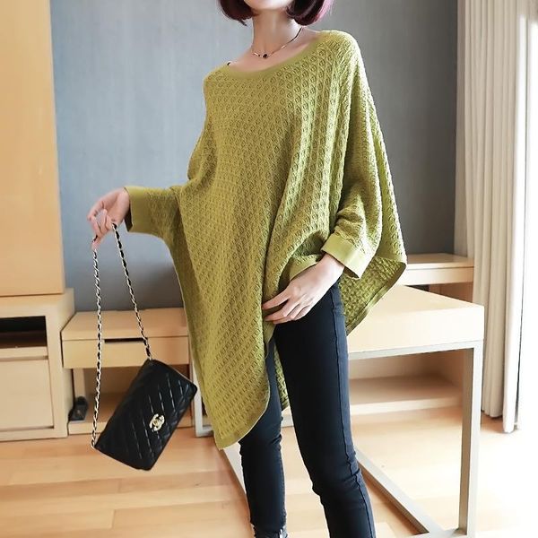 women's sweaters superaen autumn solid o neck batwing sleeve sweater coat 2021 spring medium and long winter pullover, White;black
women's sweaters superaen autumn solid o neck batwing sleeve sweater coat 2021 spring medium and long winter pullover, White;black
