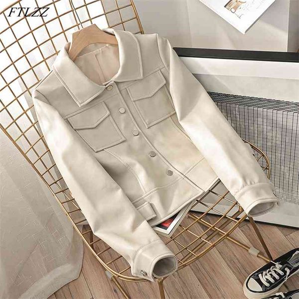 spring lady short pu leather jacket single breasted lapel pocket coat fashion long sleeve biker 210430, Black
spring lady short pu leather jacket single breasted lapel pocket coat fashion long sleeve biker 210430, Black