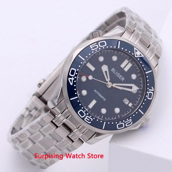 wristwatches bliger 41mm automatic mechanical men watch stainless steel strap sapphire crystal luminous waterproof calendar wristwatch, Slivery;brown
wristwatches bliger 41mm automatic mechanical men watch stainless steel strap sapphire crystal luminous waterproof calendar wristwatch, Slivery;brown