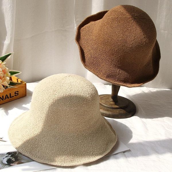 wide brim hats cotton linen sun bucket women knitted protection fisherman hat korean style fold-able fashion breathable accessories, Blue;gray
wide brim hats cotton linen sun bucket women knitted protection fisherman hat korean style fold-able fashion breathable accessories, Blue;gray