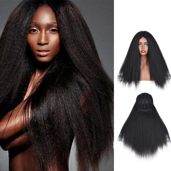 synthetic wigs aidaiya yaki straight hair wig for women long afro heat resistant fiber african, Black
synthetic wigs aidaiya yaki straight hair wig for women long afro heat resistant fiber african, Black