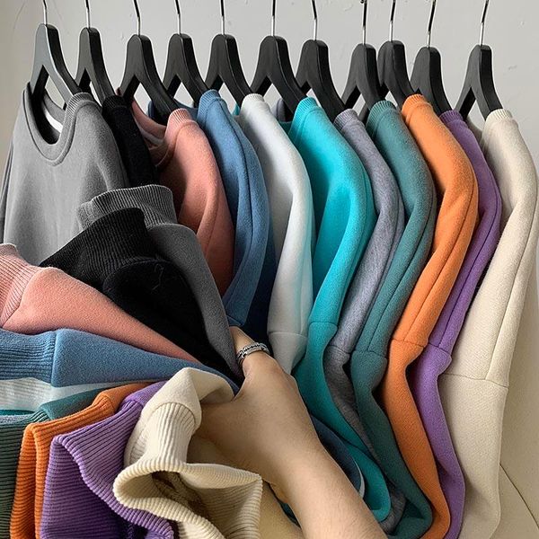 men's hoodies & sweatshirts 2021 men's sweatshirt pure color fashion fall spring loose casual pullover streetwear crewneck, Black
men's hoodies & sweatshirts 2021 men's sweatshirt pure color fashion fall spring loose casual pullover streetwear crewneck, Black