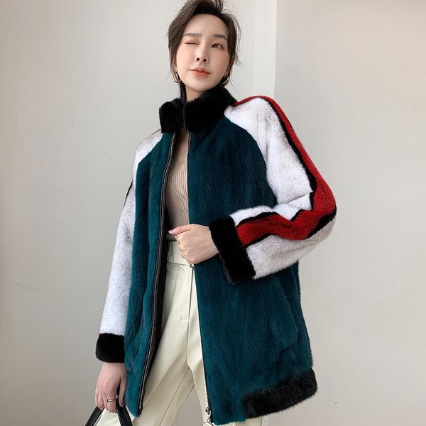 women's fur & faux mink fashion natural coat winter jackets for women 2021 soft warm female jacket clothing casaco zjt540, Black
women's fur & faux mink fashion natural coat winter jackets for women 2021 soft warm female jacket clothing casaco zjt540, Black