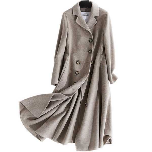 women's wool & blends 30% 70% polyester jacket autumn winter women clothes korean slim double side woolen coat casaco feminino zt762, Black
women's wool & blends 30% 70% polyester jacket autumn winter women clothes korean slim double side woolen coat casaco feminino zt762, Black