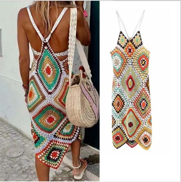 handmade crochet beach dress cover up women hollow out backless bikini swimwear cover-ups beachwear women's, White;black
handmade crochet beach dress cover up women hollow out backless bikini swimwear cover-ups beachwear women's, White;black