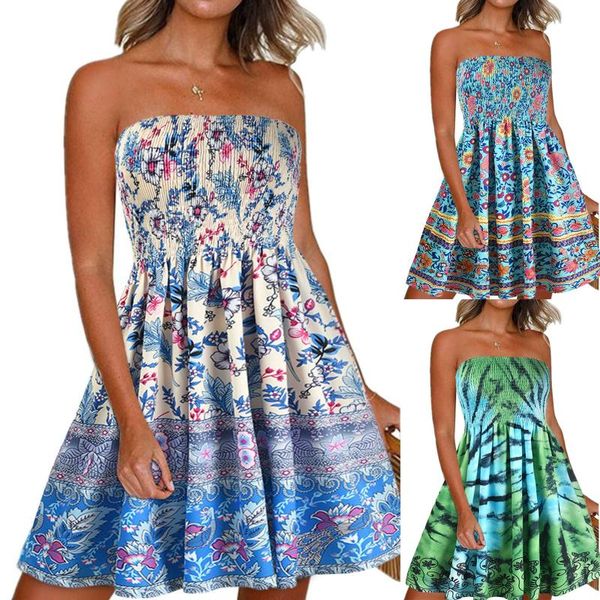 casual dresses women summer dress tube boho print loose flowy swing shift mini sukienka vetido mujer vestidos 2021, Black;gray
casual dresses women summer dress tube boho print loose flowy swing shift mini sukienka vetido mujer vestidos 2021, Black;gray