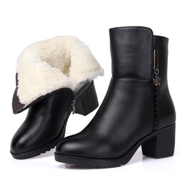 boots russia winter black women natural wool genuine leather warm ankle for shoes plus size 41
boots russia winter black women natural wool genuine leather warm ankle for shoes plus size 41