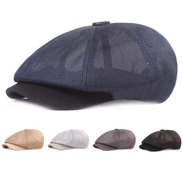 berets summer mesh sboy caps 56-58cm breathable casual outdoor retro beret hats octagonal hat fashion solid flat, Blue;gray
berets summer mesh sboy caps 56-58cm breathable casual outdoor retro beret hats octagonal hat fashion solid flat, Blue;gray
