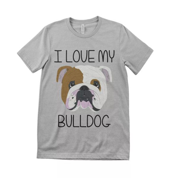 I Love My Bulldog Unisex & Kids Dog Lover T shirt All Sizes Grey & White, White;black
I Love My Bulldog Unisex & Kids Dog Lover T shirt All Sizes Grey & White, White;black