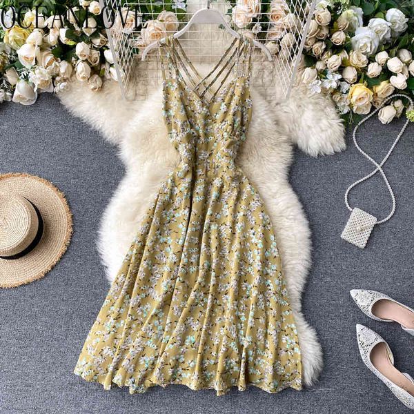beach style woman dresses floral v neck backless a-line vestidos de mujer korean high waist vintage robes femme 210415, Black;gray
beach style woman dresses floral v neck backless a-line vestidos de mujer korean high waist vintage robes femme 210415, Black;gray