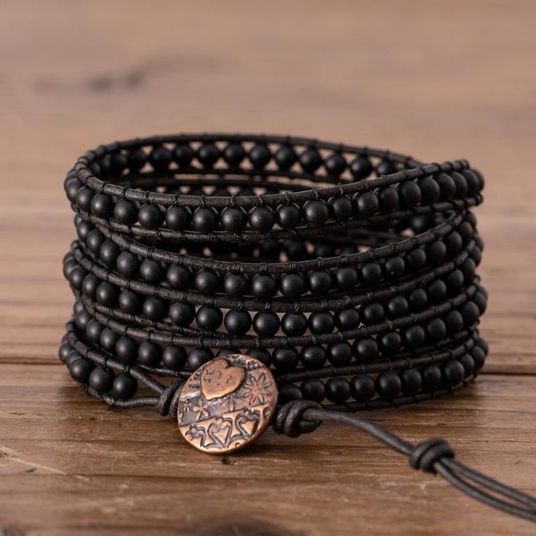 tennis black frosted bead bracelet bohemia 5 wraps chic men leather wrap vintage drop jewelry, Golden;silver
tennis black frosted bead bracelet bohemia 5 wraps chic men leather wrap vintage drop jewelry, Golden;silver