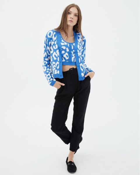 women's leopard blue double suit stylish and sportswear four seasons combination women sweaters sweater cardigan tracksuits, Gray
women's leopard blue double suit stylish and sportswear four seasons combination women sweaters sweater cardigan tracksuits, Gray