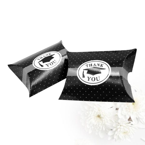 gift wrap 10 pcs thank you black graduation bachelor cap boxes sweets pillow candy favors party supplies - 9x6
gift wrap 10 pcs thank you black graduation bachelor cap boxes sweets pillow candy favors party supplies - 9x6